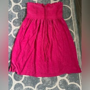 WILD FABLE HOT PINK HALTER TERRY CLOTH DRESS XL